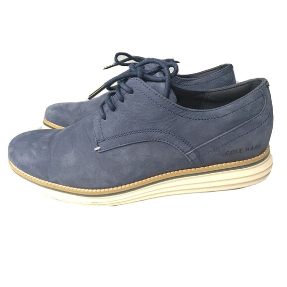 Cole Haan Original Grand Cloudfeel Oxford Mens Shoes Sz 10.5 Blue Nubuck C33811 main image 5